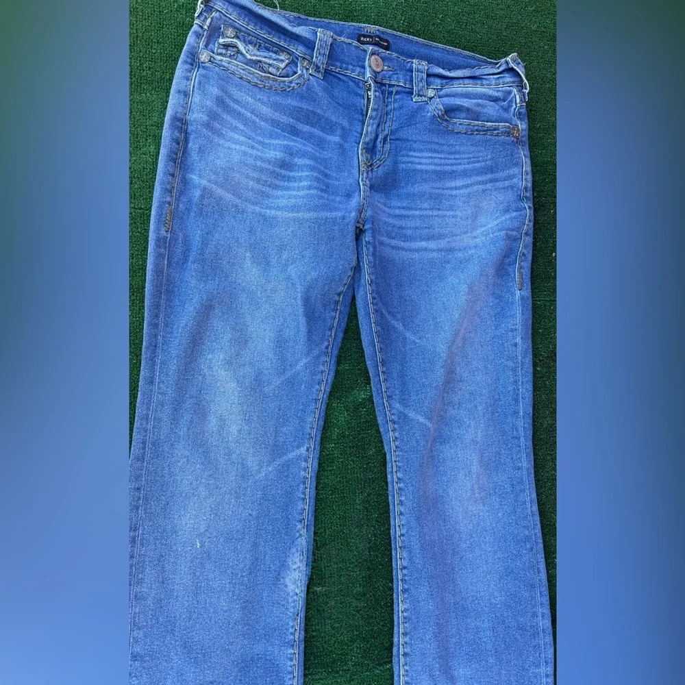 True Religion Blue Straight Leg Jeans
